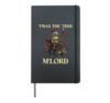 'TWAS The 'Tism M'Lord Frog Knight Riding Dragon Medieval Hardcover Journal, Black