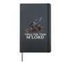'TWAS The 'Tism M'Lord Pigeon Knight Riding Rat Medieval Hardcover Journal, Black