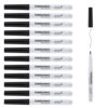 TWOHANDS Dry Erase Markers Ultra Fine Tip Black 0.7mm 12 Count