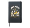 Two Moles Per Liter Chemistry Pun Hardcover Journal, Black