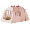 TWTCZOZ Children Play Tent Dinosaur Indoor Playhouse Up Oxford Cloth Mesh Automatic Opening Suitable for Playroom Birthday Parties Camping, Pink, L C