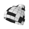 TXT99VBNQ Crossword Puzzle Pattern Knitted Hat