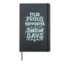 Tyler Supporter Of Snow Days Tyler Christmas Winter Holiday Hardcover Journal, Black