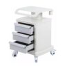 UBNMIUBV 3 Layer Trolley Cart, Salon Trolley Cart for Beauty Spa with 3 Drawers,Humanised Design with Silent Wheels, Mobile Trolley Cart for Clinic, Beauty Salon, Office, Bedroo,