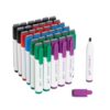 U Brands Dry Erase Markers Chisel Tip Set, 36 Pack, Assorted Colors, Whiteboard Pens with Chisel Point and Built In Eraser Caps, Low Odor Ink, Dry Erase Markers For Classroom, Office, Or Home