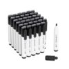 U Brands Dry Erase Markers Chisel Tip Set, 36 Pack, Black, Whiteboard Pens with Chisel Point and Built In Eraser Caps, Low Odor Ink, Dry Erase Markers For Classroom, Office, Or Home