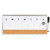 U Brands Dry Erase Weekly Combo Board, 7" x 16-2/3" Inches, Office Supplies, Silver Aluminum Frame, Pack of 1 (4585U03)