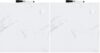 U Brands Magnetic Square Marble Print Dry Erase Board White Board, 14" x 14", Frameless, Includes Magnet and Marker (Pack of 2)