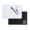 U Brands Mini Dry Erase Board for School, 1 Count Double Sided Ruled - Blue