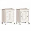 UFORU 2 PCS Rolling Laundry Hamper, Large Capacity with Lid & Wheels