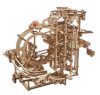 UGEARS Wooden Marble Run Stepped Hoist - Mechanical 3D Wooden Puzzles for Adults Kit, Fun DIY Model Kit Crafts for Adults - Unique Gift 3D Puzzle for Adult Marble Game for Hobby Enthusiasts - 355 Pcs