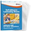 Uinkit 4mil Thicker Self-Adhesive Laminating Sheets Against Spills Surface