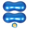 UKCOCO 2pcs Peanut Ball, Anti-Burst Exercise Ball, Yoga Balance Chair