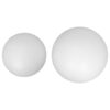 UKCOCO 2pcs White Hollow Foam Balls - for Painting, Model Making