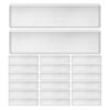 UKCOCO 48pcs Self Adhesive Pocket, Clear Index Card Holder, 3" x 1.3"