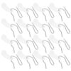 UKCOCO 80 Sets Plastic Curtain Hooks Curtain Rail Pulley Hooks