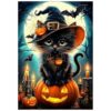 Ulord 300 Piece Puzzle for Adults Halloween Black Cat Puzzles 20x15 Inches