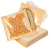 ULTECHNOVO 200 Pcs Bread Bags Kraft Paper and Stickers with Window