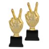 ULTECHNOVO 2pcs Golden Plastic Mini Trophy, Small Student Award Cup