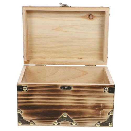 ULTECHNOVO Vintage Jewelry Storage Wooden Decorative Box Treasure Chest