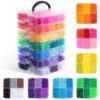 Umikk 9000Pcs Pony Beads, 42 Colors Kandi Beads Bulk for Bracelets Making