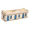 Unassembled 1/72 Wood House Model 3D Puzzle Kit,Apartment