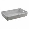 Under Bed Rolling Storage Organizer Bin with Zipper, Gray