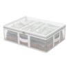 Under Bed Storage Bag - Clear Foldable Drawer Organizer, Space Saving Box