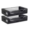 Under Bed Storage Containers Set of 2, Rolling Bins with Wheels, Clear Cover