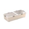 Under Bed Storage Container with Wheels 100x50x15cm