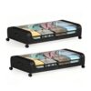 Under Bed Storage with Wheels, 2-Pack Rolling Storage Bins，Black