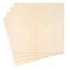 Unfinished Wood 4Pcs Unfinished Wood Sheets Plywood Basswood