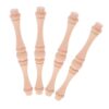 Unfinished Wood Gourd Spindle 4pcs Decorative Baluster for Stairs