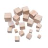 Unfinished Wood Unfinished Blank Mini DIY Wooden Square Wood Solid Cubes