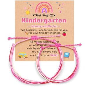 UNGENT THEM First Day of Kindergarten Bracelet Mommy Me Back to School Gift