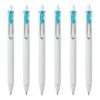 Uni-Ball one Retractable Gel Pens, Micro Point (0.5mm),Sky Blue Ink, 6 Pens