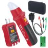 UNI-T AC Circuit Breaker Tracer Finder Tool Kit GFCI Outlet Tester | UT25A Electrical Integrated Tester 90-120V Adjustable Sensitivity Beep Indicattion Alligator Banana Clip Adaptor