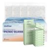 Unifree Flushable Wipes 56 Wipes,Disposable Picnic Mat 4 Pads