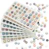 Unique Beads for Jewelry Making 200pcs Glass Star Beads