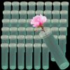 Unlorspy Plastic Stem Water Tubes, Green, 50Pcs, 2.8 Inches