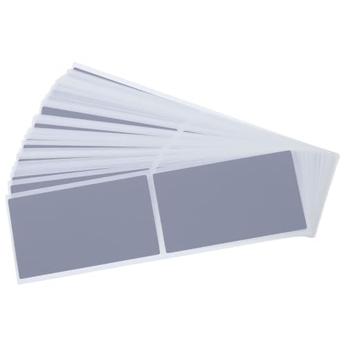 Uonlytech 50 Sheets Scratch Off Sticker Labels Rectangle Self-Adhesive Paper Stickers with Metallic Silver Coating for Prize Programs and Classroom Rewards Easy DIY Versatile Solution
