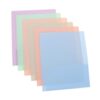 Uonlytech 6pcs Document Holder Letter Size Folder with Double Pocket Design, Tear Resistant Pp Material Office Folder for Contracts and Homework, Writable Label Area for Random Color