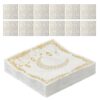 Uonlytech Moon Printed Elegant White 100pcs Disposable Paper Napkins Paper Serviettes with Good Absorption and Optimal Grip for Party and Christmas Event for Gatherings and Convenient