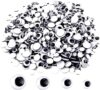 UPINS 1000 Pcs Black Wiggle Googly Eyes with Self Adhesive Mixed Packaging
