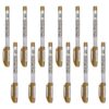 UPKOCH 12pcs Metallic Signing Markers Golden Plastic Pens for Card Making
