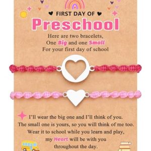 UPROMI First Day of Preschool Pre K Bracelet Prek Back to School Gifts