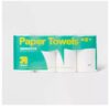 up&up Make-A-Size Paper Towels Triple Rolls Strong Absorbent White Paper Towels (8)