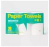 up&up Make-A-Size Paper Towels Triple Rolls Strong Absorbent White Paper Towels (6)