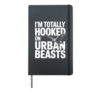 Urban Nature Watchers City Wildlife Enthusiasts Eco Fans Hardcover Journal, Black
