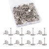 urmetimern Heavy Duty Thumb Tacks, 200 Pcs Silver Flat Head Push Pins